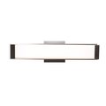 Access Lighting Fjord, LED Vanity, Brushed Steel Finish, Opal Glass 62480LEDD-BS/OPL